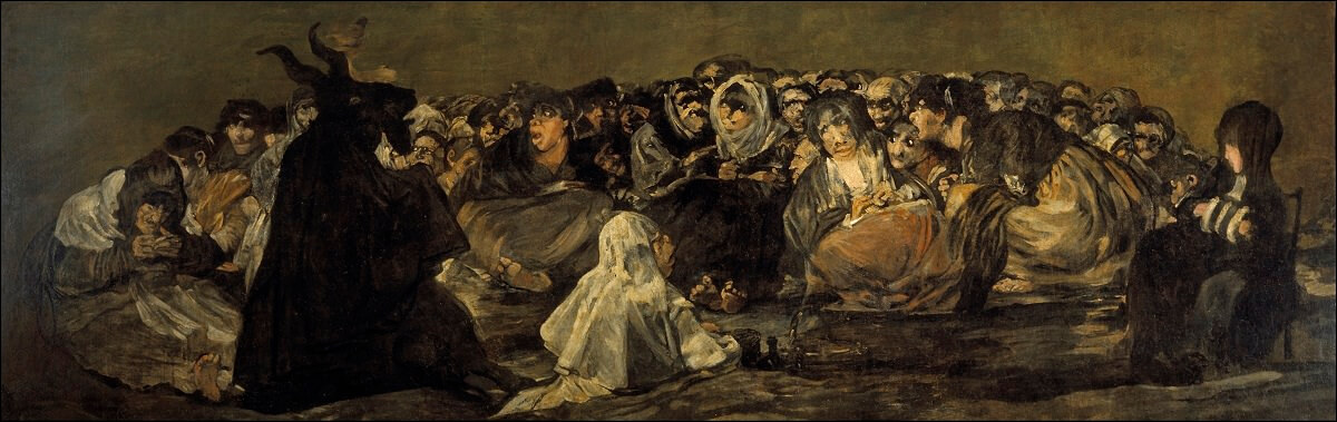 Aquelarre, 1820 by Francisco Goya