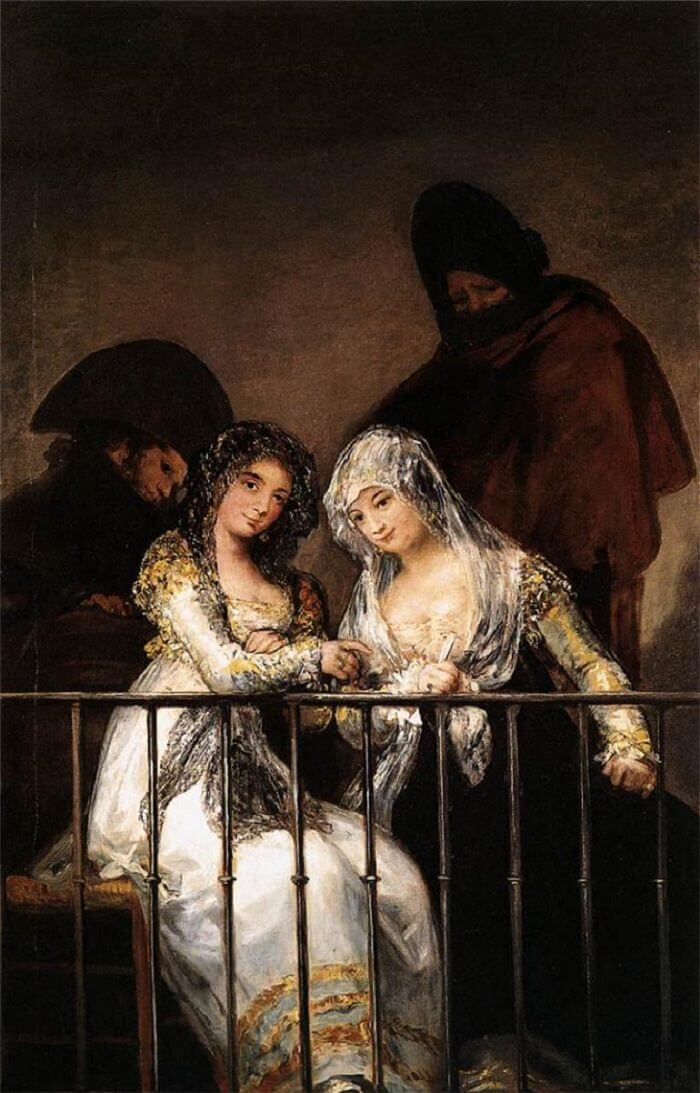 Majas on a Balcony, 1800-1810 by Francisco Goya