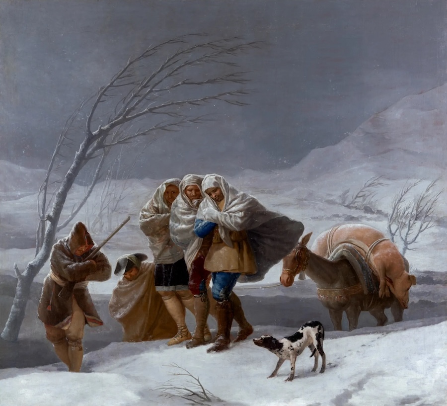 The Snowstorm, 1786 by Francisco Goya