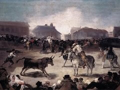A Village Bullfight by Francisco Goya
