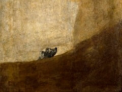 The Dog by Francisco Goya