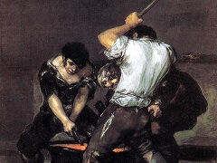 The Forge by Francisco Goya