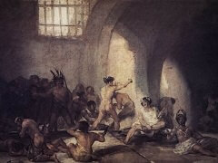 The Madhouse by Francisco Goya